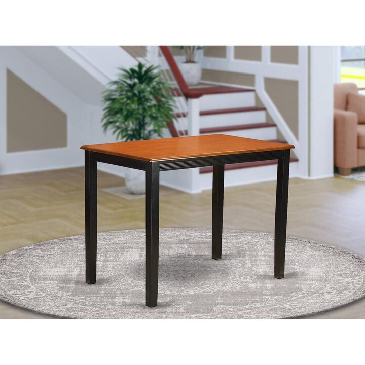 East West Furniture Yarmouth  Counter  Height  Table  Finished  in  Black
