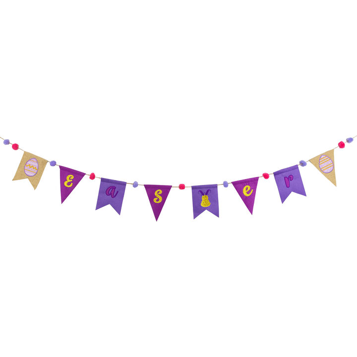 80" Embroidered "Easter" Hanging Wall Banner