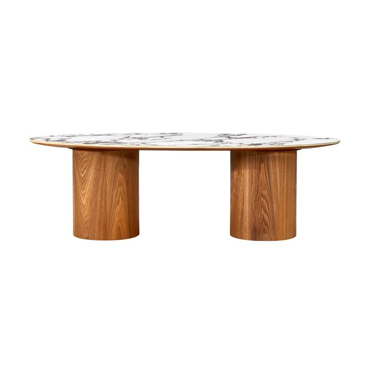 Tamara Ceramic Oval Coffee Table