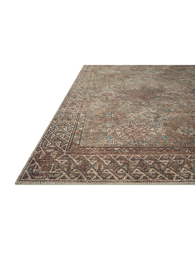 Billie BIL04 Aqua/Rust 10' x 14' Rug