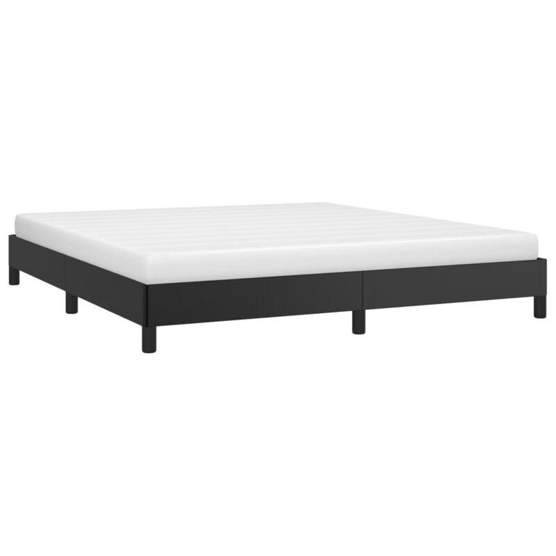 vidaXL- King Size Faux Leather Bed Frame in Black | Modern Designed Home Furniture | Simple Installation