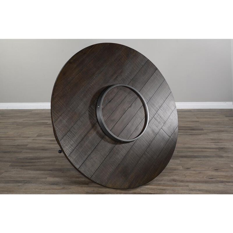 Sunny Designs Round Pub Table with Wine Barrel Base