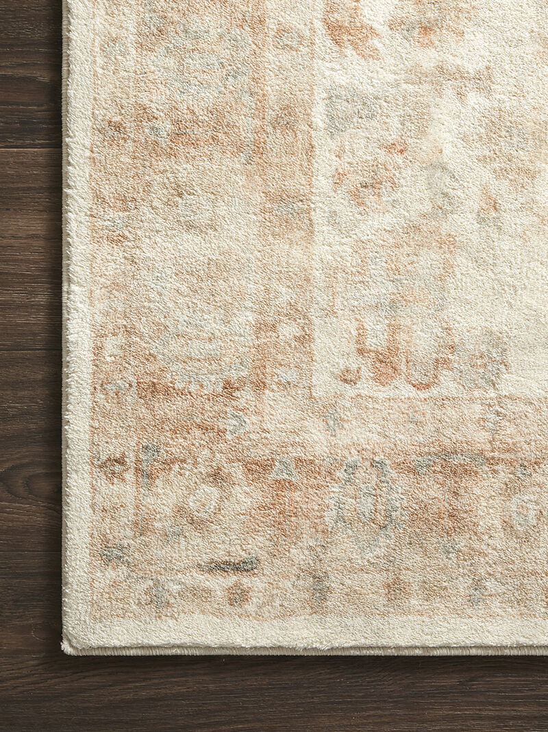 Rosette ROS03 Ivory/Terracotta 3'3" x 5'3" Rug