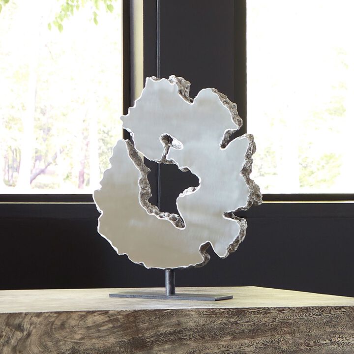 Lava Slice Sculpture on Stand
