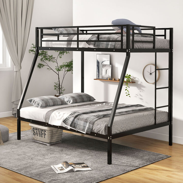 Space-saving Metal Slatted Bed Frame for Teens and Adults Noise-free No Box Spring Needed-White