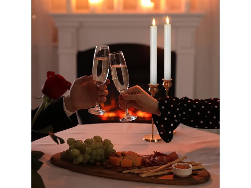 Reginary 36 Pieces Flameless Taper Candles 10 Inch