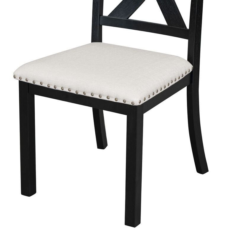 Merax 6-Piece Extendable Dining Table  Chair Bench Set