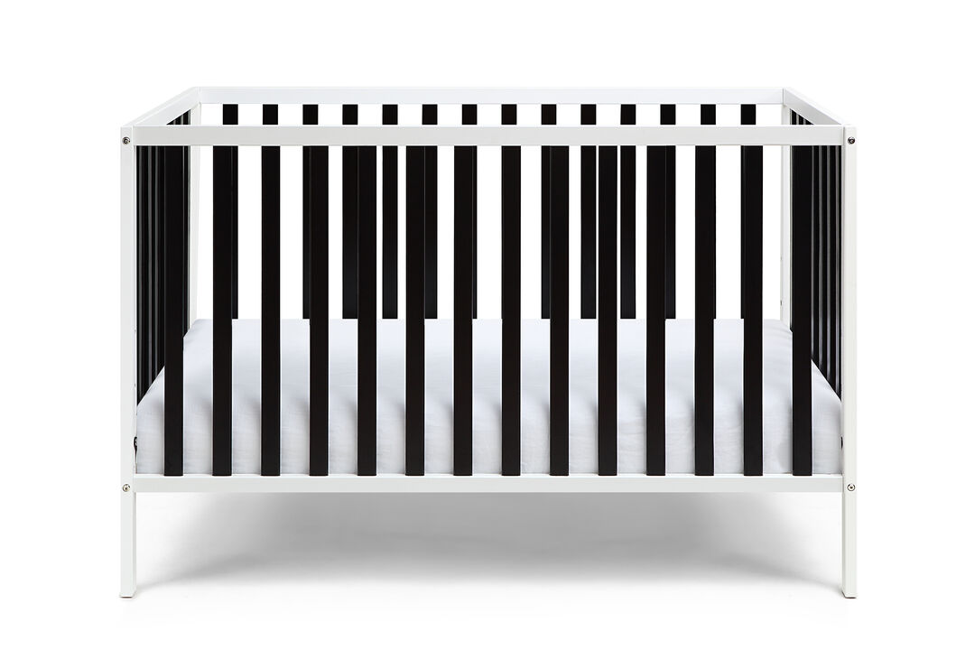Baby Cache Deux Remi 3-in-1 Convertible Island Crib White/Black