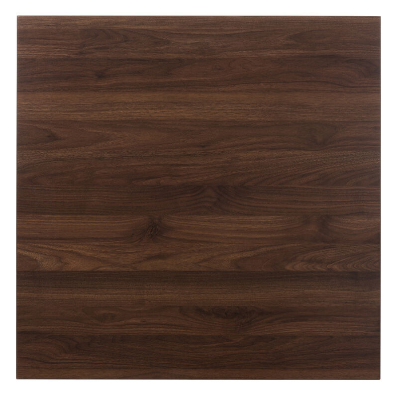 Baxton Studio Lovy Modern and Contemporary Walnut Finished 5 Piece Dining Set