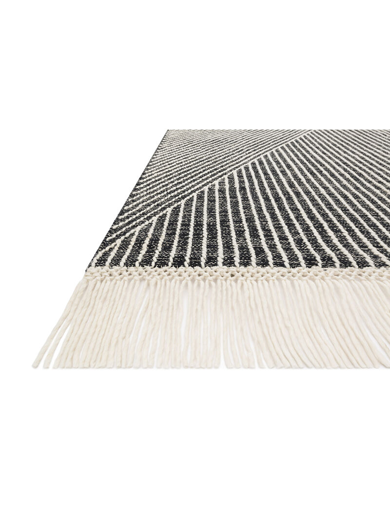 Newton NET01 Charcoal/Ivory 3'6" x 5'6" Rug