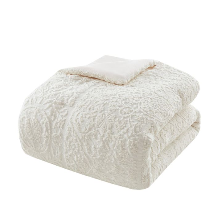 Gracie Mills Toulon 3 Piece Tufted Woven Comforter Set