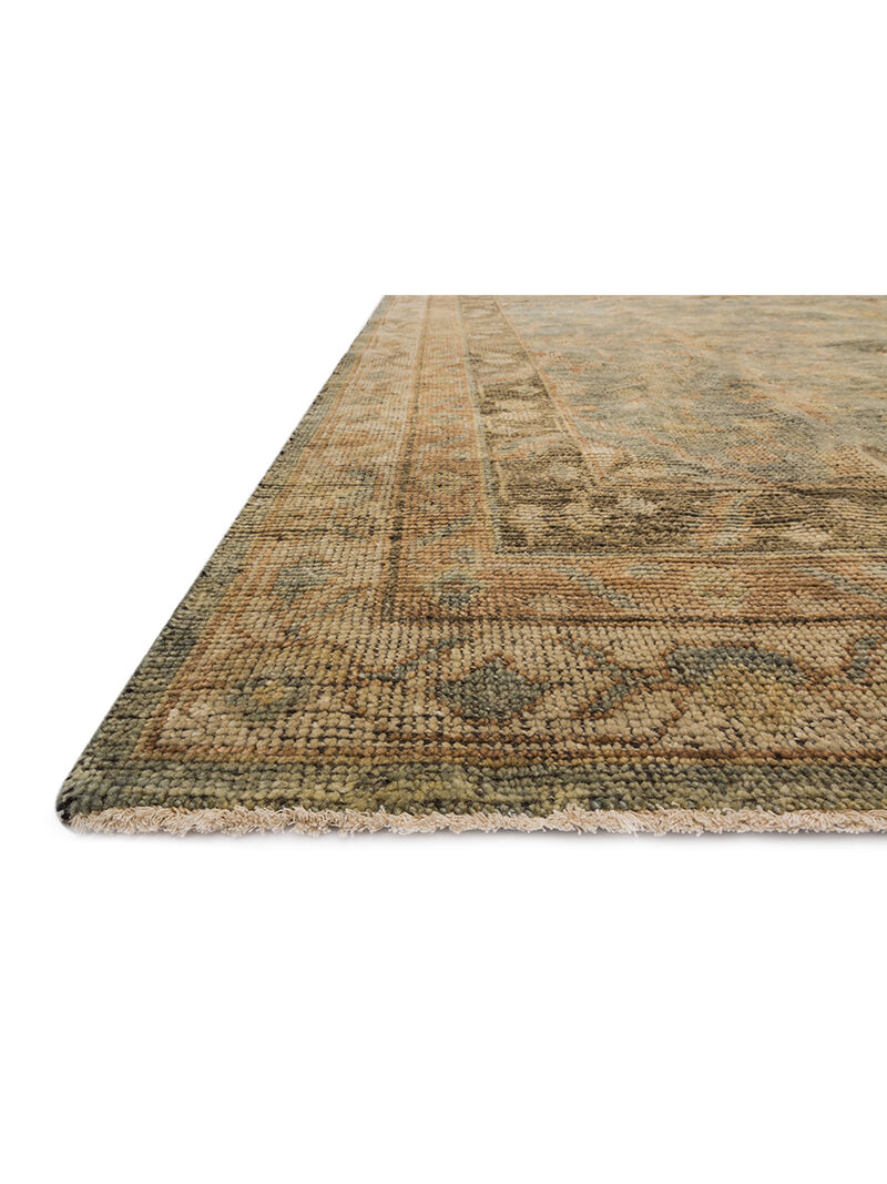 Heirloom HQ04 Aqua/Terracotta 6' x 9' Rug