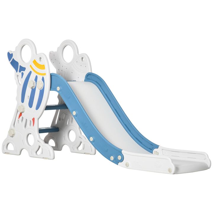 Blue Toddler Play: Indoor Space Theme Slide & Climber for Ages 1.5-3