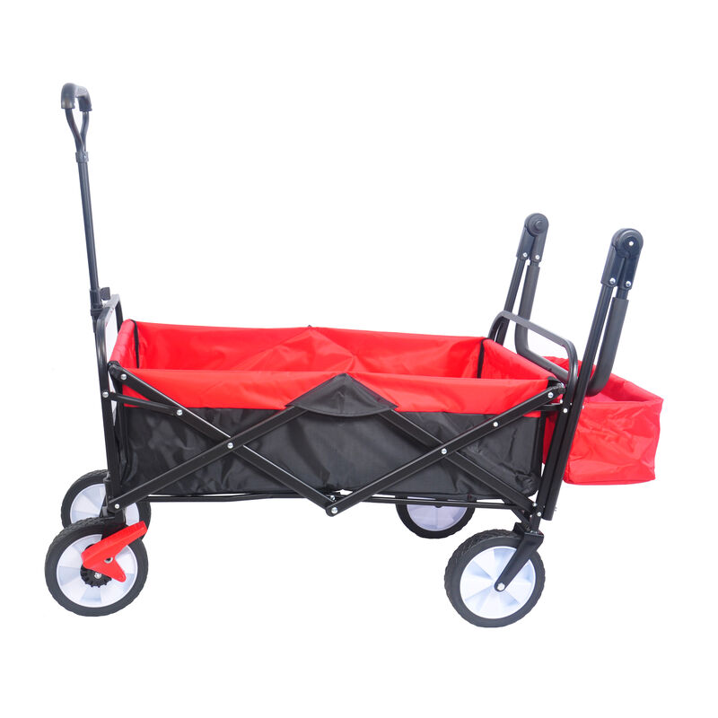 Streamdale Folding Outdoor Utility Wagon with Drink Holder