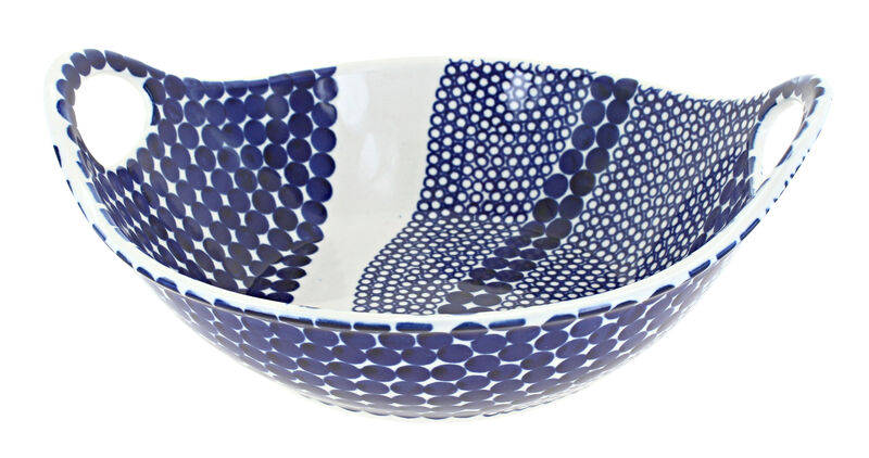 Blue Rose Polish Pottery Sweet Annie Small Bowl with Handles