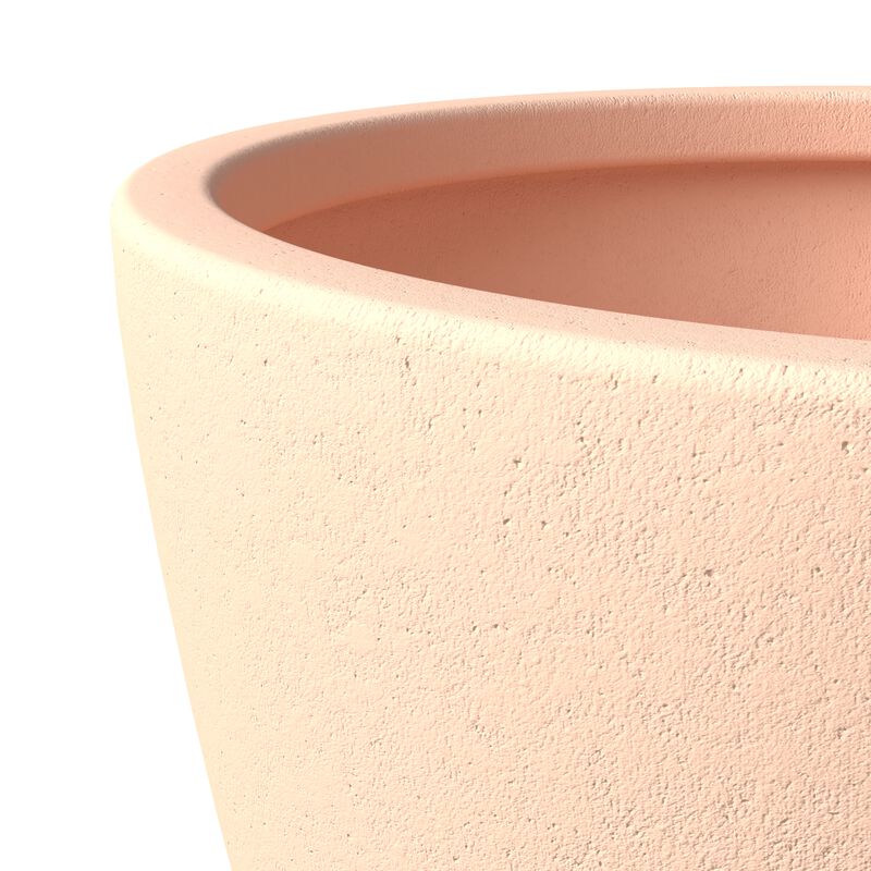 LeisureMod Dahlia Series Fiberstone ans MgO Clay 14" Planter
