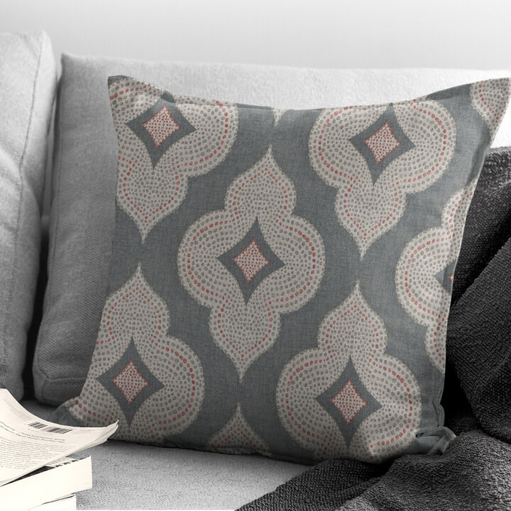 6ix Tailors Fine Linens Shiloh Cindersmoke Decorative Throw Pillows