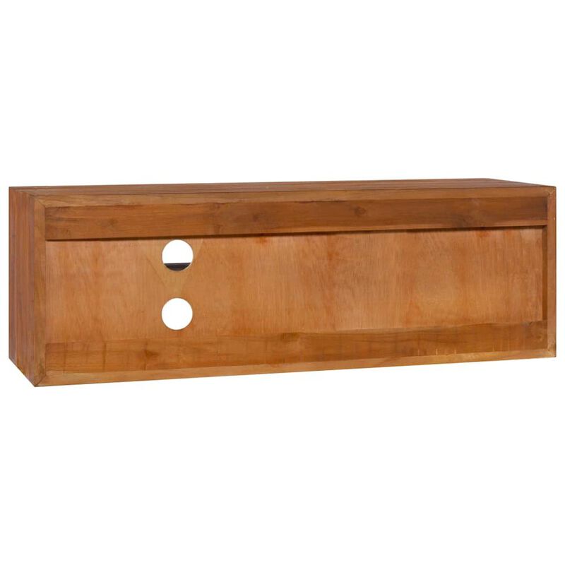 vidaXL Wall-mounted TV Cabinet 35.4"x11.8"x11.8" Solid Teak Wood