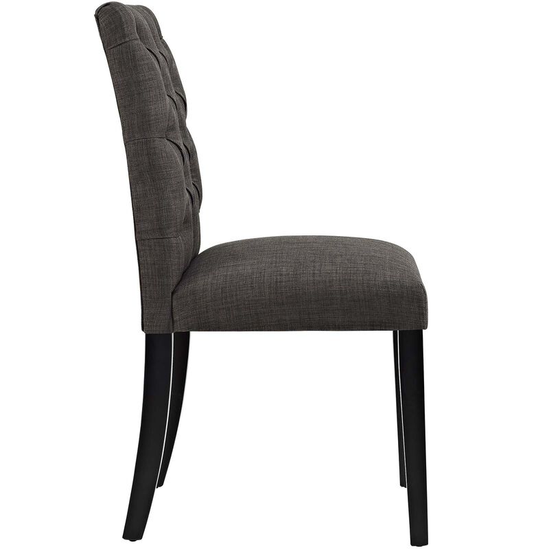 Modway EEI-2231-BRN MO- Duchess Modern Tufted Button Upholstered Fabric Parsons, Dining Chair, Brown