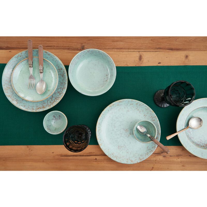 Solino Home 100% Pure Linen Table Runner | Fete for Valentine;s