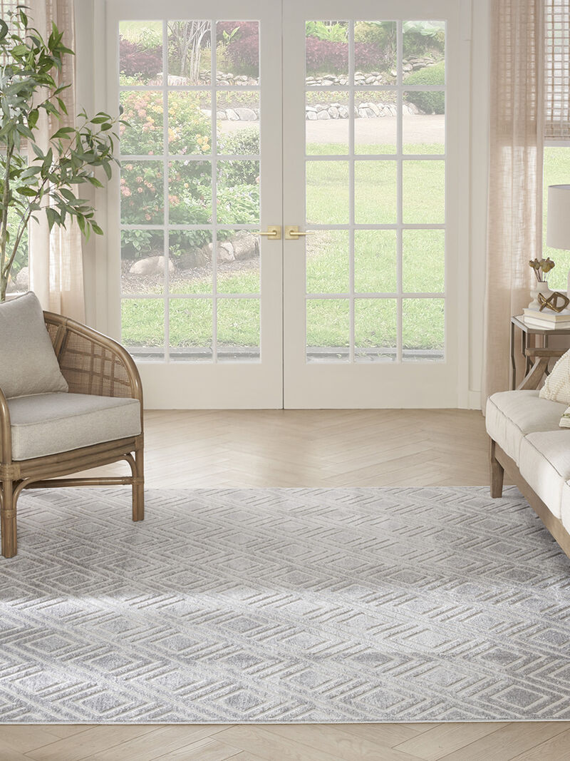Care Free CAF03 Light Gray 7'10" x 9'10" Rug