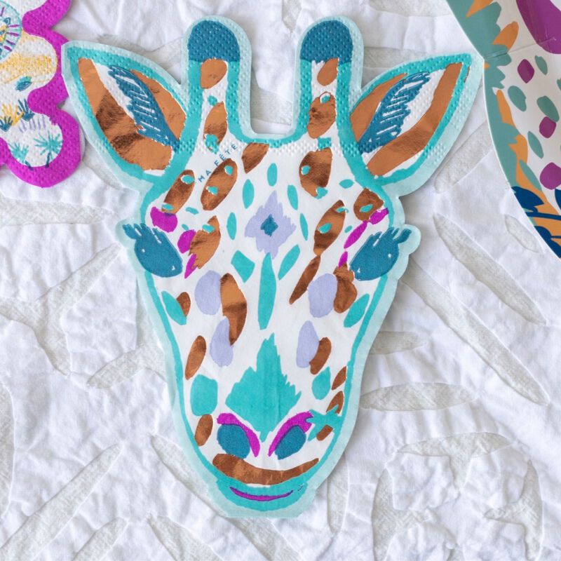 Ma Fete Giraffe Dinner Paper Napkins, (16)