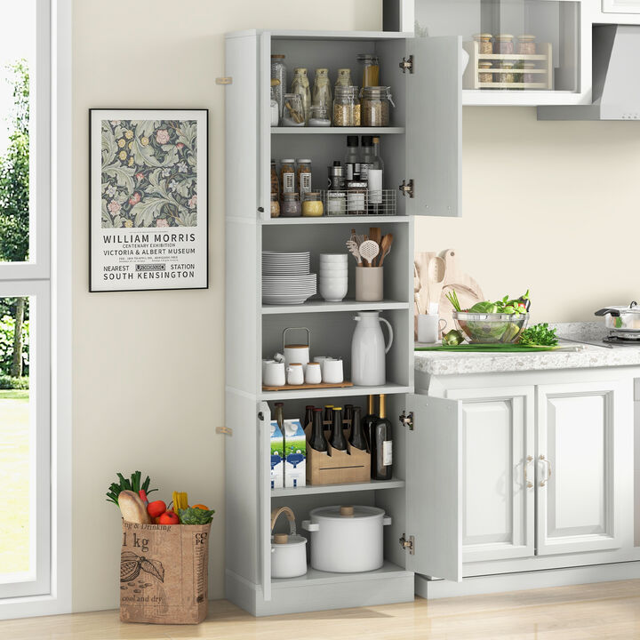 Tall Kitchen Pantry Cabinet with Doors & Shelves – Freestanding Storage Cupboard for Kitchen