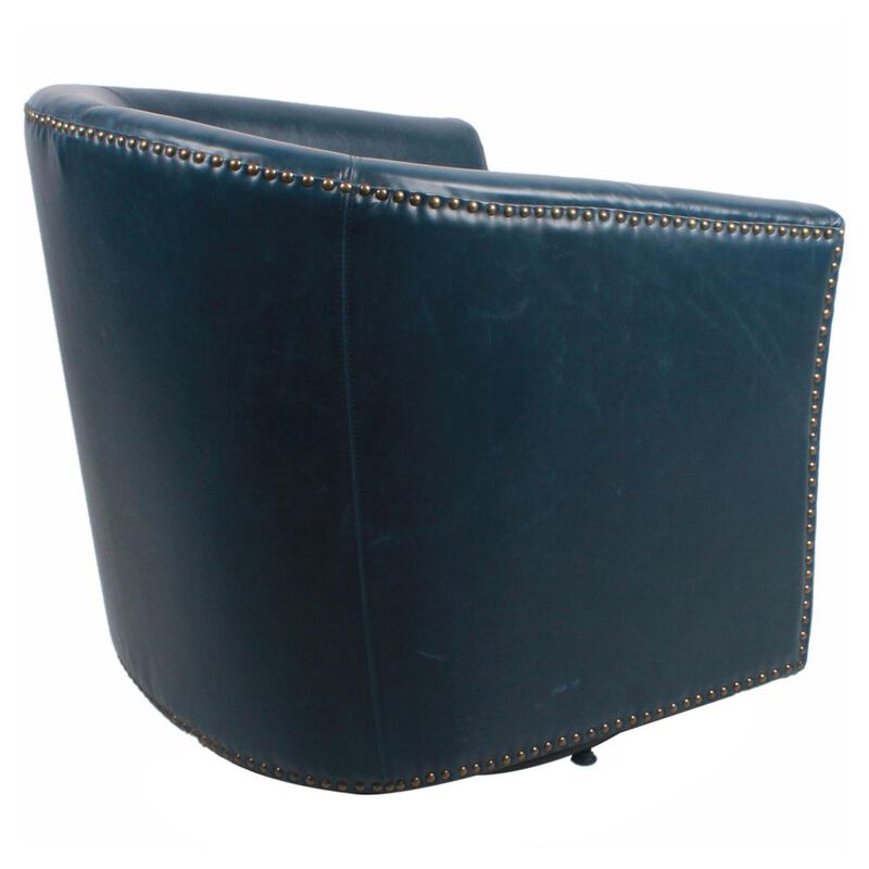 New Pacific Direct Ernest Bonded Leather Swivel Chair