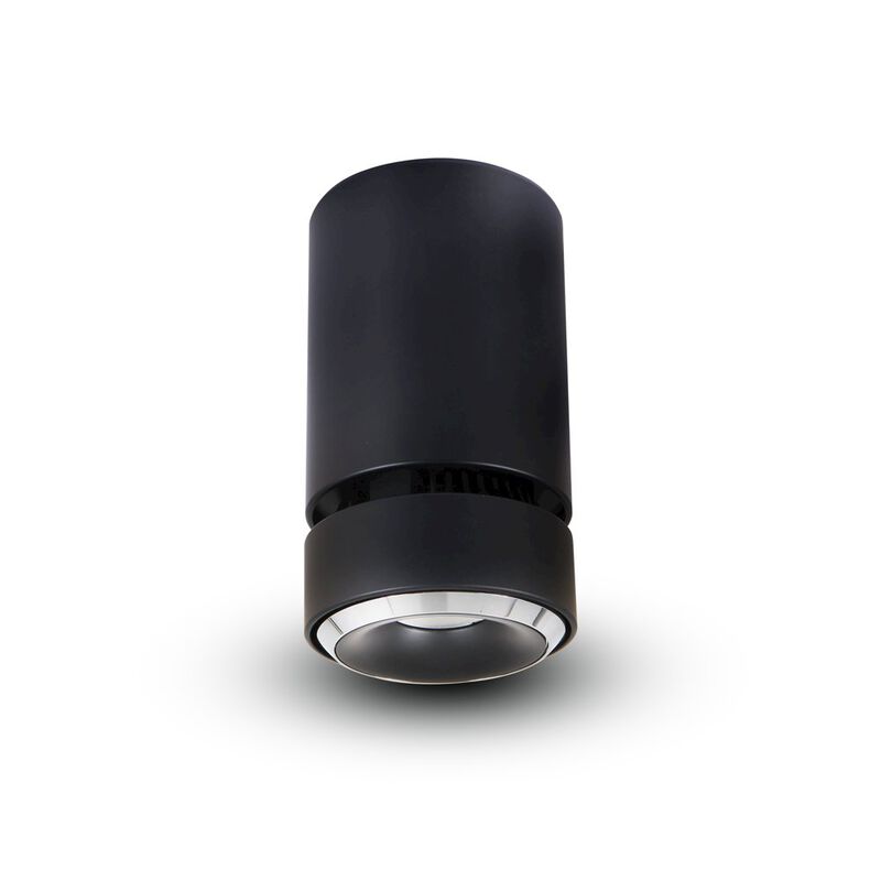 VONN Lighting LED Surface Mounted Adjustable Downlight, Stock Item Beam Angle 36, Black