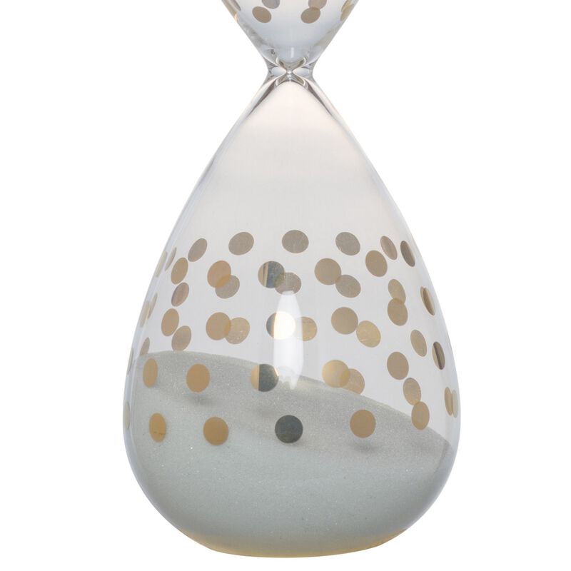 Doug Set of 3 Decorative 60 Minute Hourglass Accent Decor, Colored Sand - Benzara