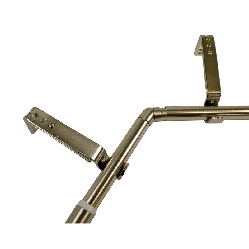 Oriel Bay Window Curtain Rod Set, 43" to 78"