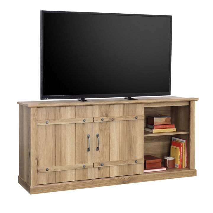 Sauder Select TV Credenza with Sliding Doors
