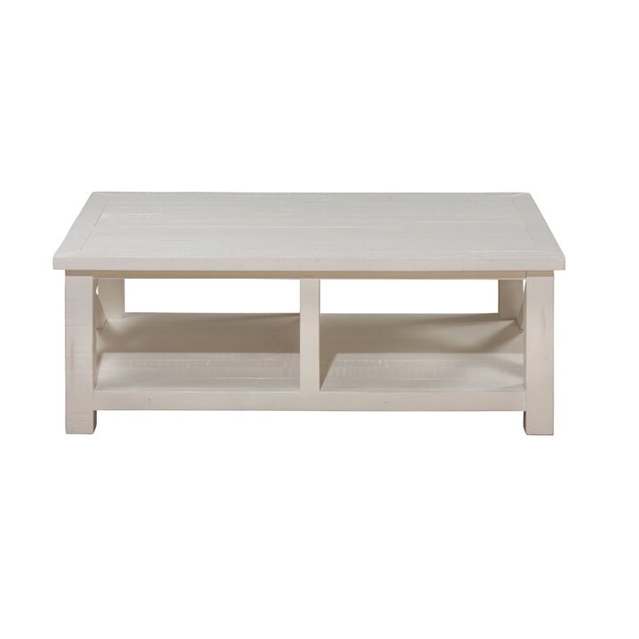 Jofran Madaket Rustic Solid Reclaimed Wood 50 Coffee Table