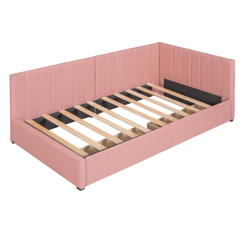 Upholstered Daybed with 2 Storage Drawers