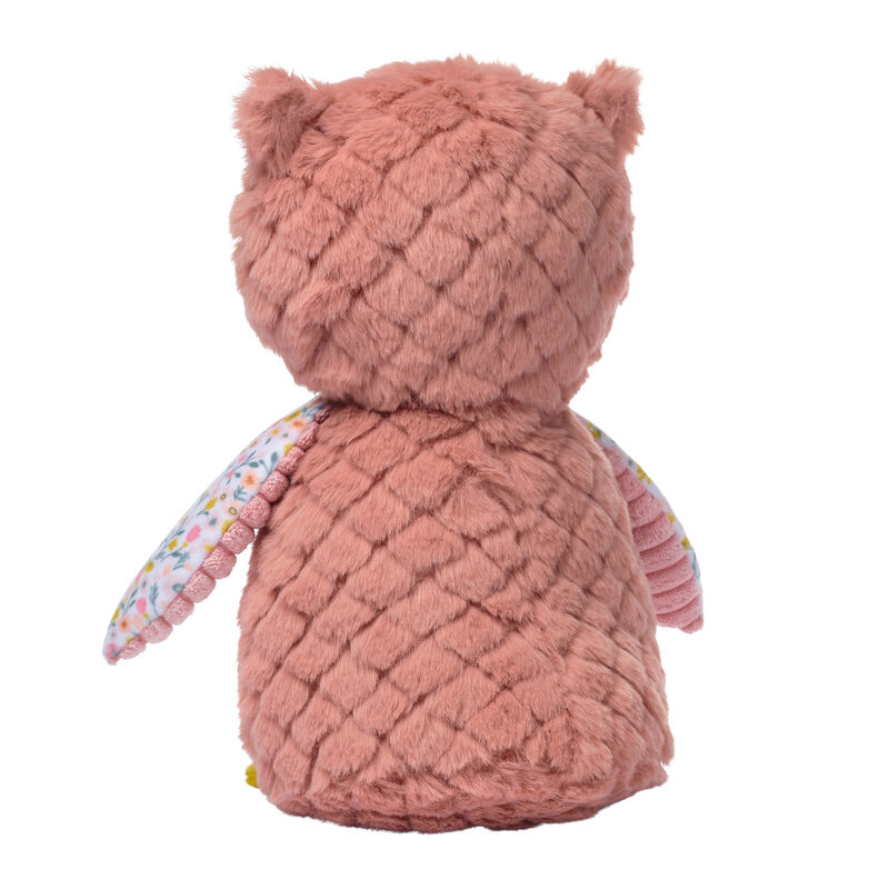 Lambs & Ivy Little Garden Textured Floral Plush Owl Stuffed Animal Toy - Twiggy