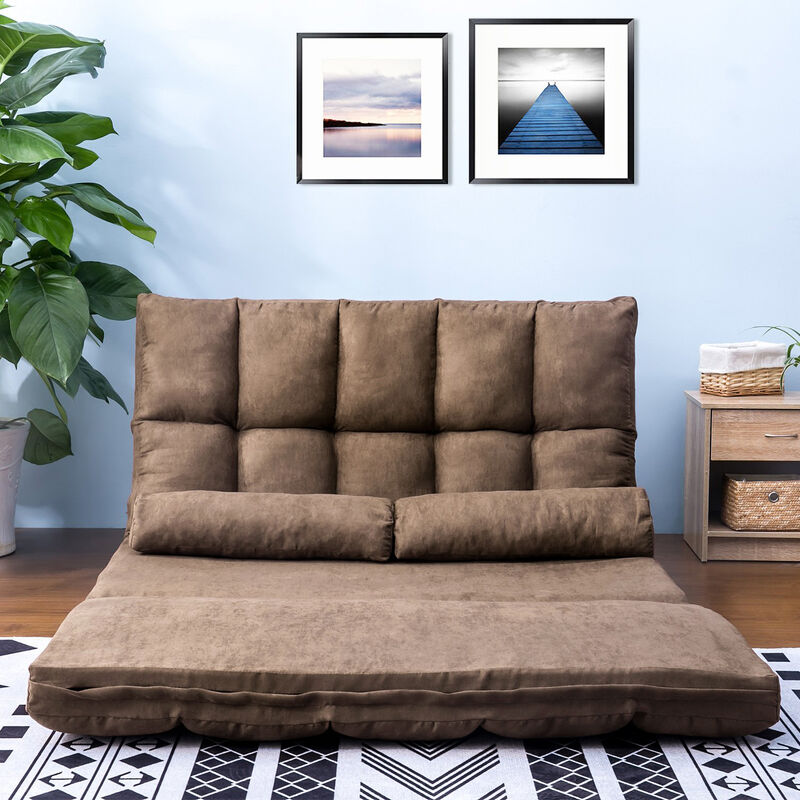 Merax Double Chaise Lounge Floor Sofa