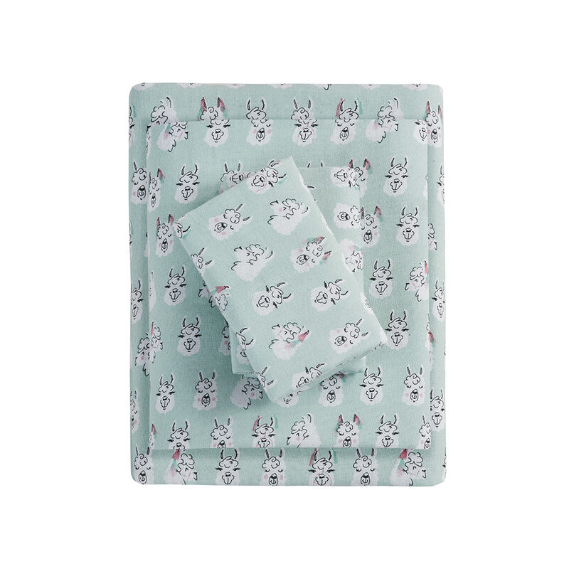 Gracie Mills Atticus Cotton Flannel Printed Sheet Set