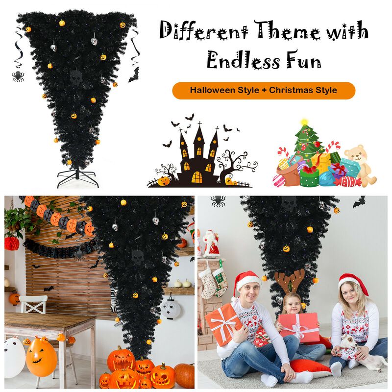 Upside Down Artificial Christmas Tree for Unique and Eye-Catching Holiday Decor