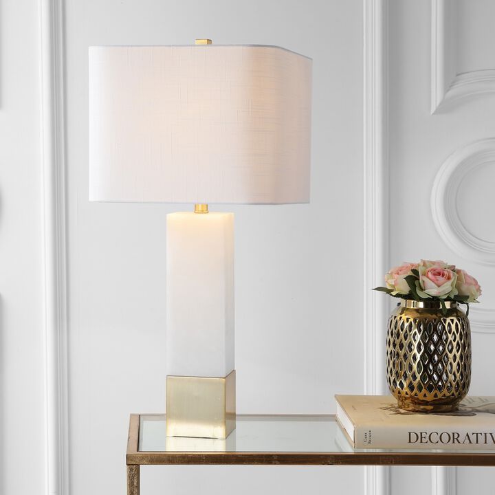 Jeffrey Metal/Marble LED Table Lamp