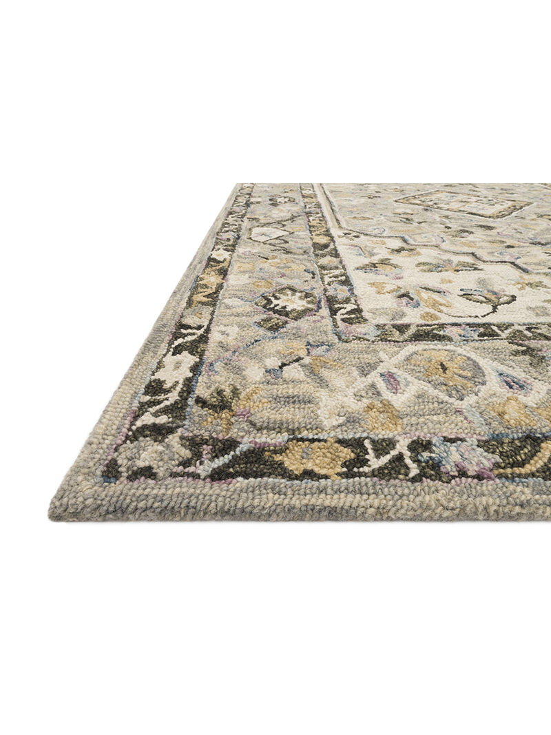 Beatty BEA01 Grey/Ivory 18" x 18" Sample Rug