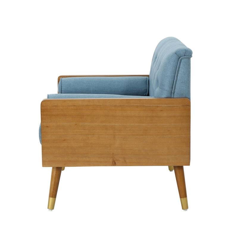 Merax Wooden Frame Soft Cushion Sofa Chair