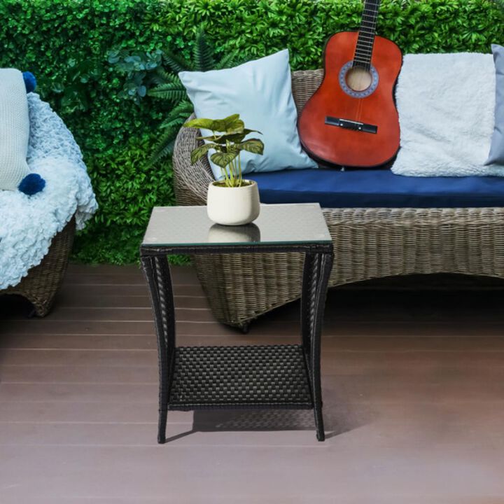 Outdoor Patio Side Table – Weather-Resistant Accent Table for Garden, Deck & Balcony