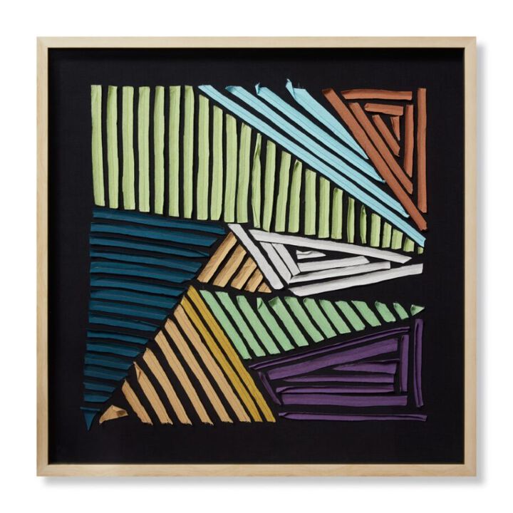 Straight Forward Black Wall Art