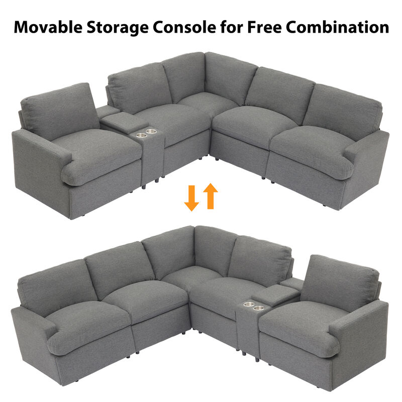 Merax Power Recliner Sofa Couch with Storage