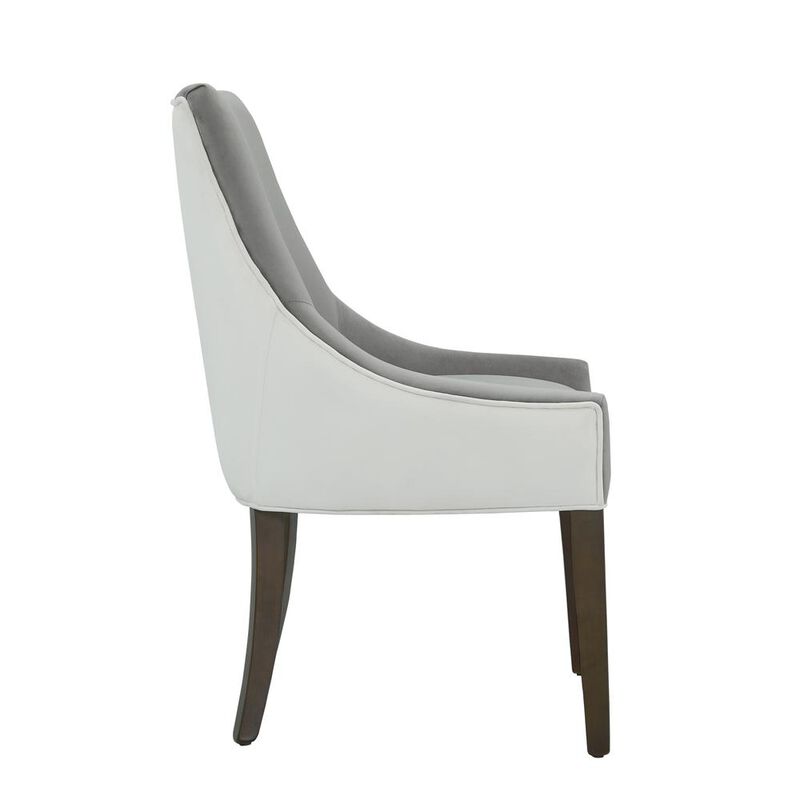 Comfort Pointe Jolie Upholstered Dining Chair -Smoke