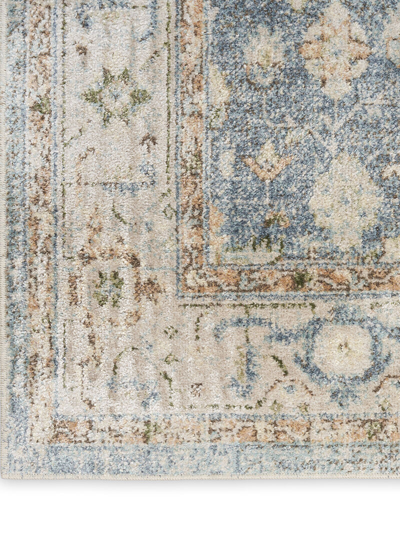 Astra Machine Washable ASW11 Silver/Blue 9' x 12' Rug