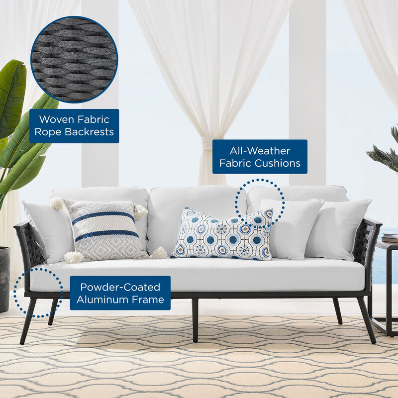 Modway - Stance Outdoor Patio Aluminum Sofa