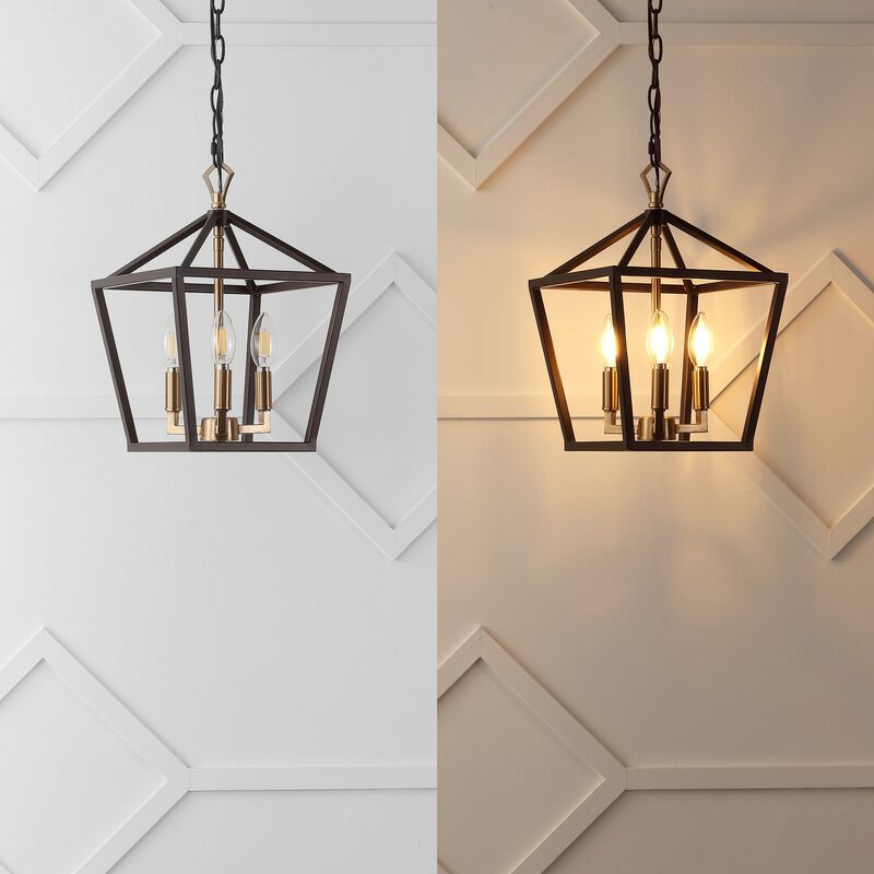 Ojai Iron Classic Modern Lantern LED Pendant