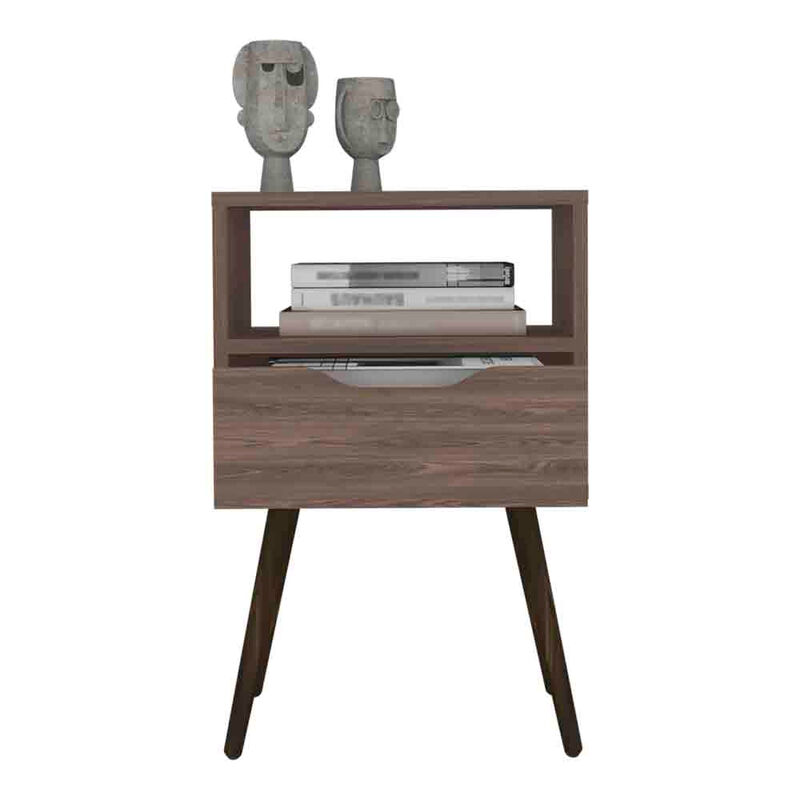 Nightstand Fugaz, Bedroom, Dark Walnut