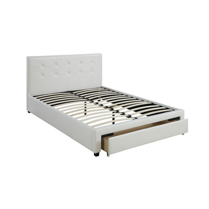 Bedroom Furniture Storage Under Bed Queen Size Bed PU Leather